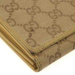 Gucci Beige Monogram Continental Wallet