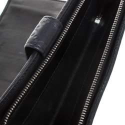 Gucci Black GG Guccissima Leather GG Twin Continental Wallet