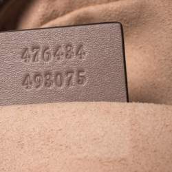 Pre Owned حقيبة غوتشي حزام مارمنونت GG جلد مبطنة بيج