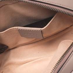 Pre Owned حقيبة غوتشي حزام مارمنونت GG جلد مبطنة بيج