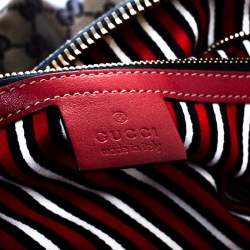 مملوكة مسبقًا Gucci Blue/Red GG Crystal Coated Canvas Medium Voyager Tote