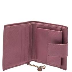 Gucci Beige/Pink GG Canvas Compact Wallet