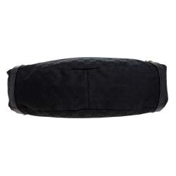 مملوكة مسبقًا حقيبة كتف غوتشي Pelham  جاكارد متو�سطة جلد وكانفاس GG سوداء