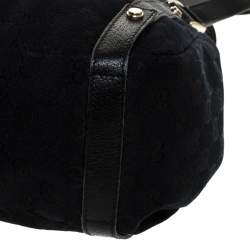 مملوكة مسبقًا حقيبة كتف غوتشي Pelham  جاكارد متوسطة جلد وكانفاس GG سوداء