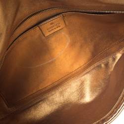 مملوكة مسبقًا حقيبة كلتش غوتشي مسائية ماليكا ساتان ذهبي/ أسود