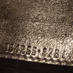Gucci Brown/Metallic Gold GG Canvas Abbey D Ring Compact Wallet