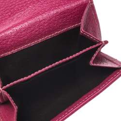 Gucci Beige/Pink GG Canvas Compact Wallet
