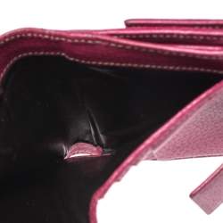 Gucci Beige/Pink GG Canvas Compact Wallet