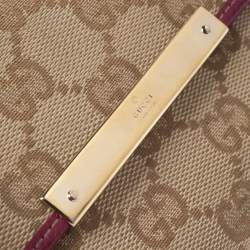 Gucci Beige/Pink GG Canvas Compact Wallet