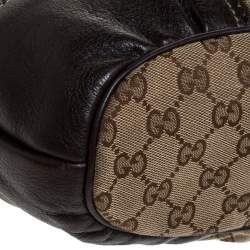 مملوكة مسبقًا Gucci Beige/Brown GG Canvas and Leather Tribeca Satchel