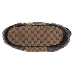 مملوكة مسبقًا Gucci Beige/Brown GG Canvas and Leather Tribeca Satchel