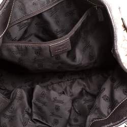 مملوكة مسبقًا Gucci Beige/Brown GG Canvas and Leather Tribeca Satchel