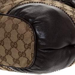 مملوكة مسبقًا Gucci Beige/Brown GG Canvas and Leather Tribeca Satchel