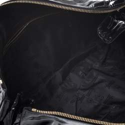 مملوكة مسبقًا حقيبة كلتش غوتشي هيستريا كبيرة جلد لامعة سوداء