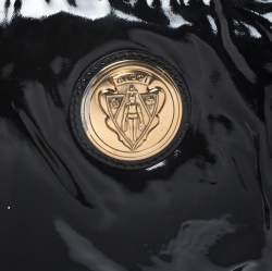 مملوكة مسبقًا حقيبة كلتش غوتشي هيستريا كبيرة جلد لامعة سوداء