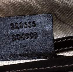 Pre Owned Gucci Beige/Brown GG Supreme Canvas Flat Messenger Bag