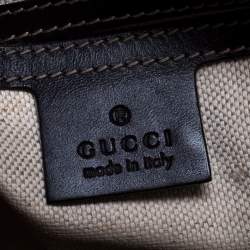 Pre Owned Gucci Beige/Brown GG Supreme Canvas Flat Messenger Bag