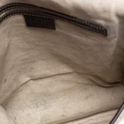 Pre Owned Gucci Beige/Brown GG Supreme Canvas Flat Messenger Bag