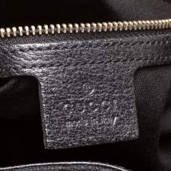 مملوكة مسبقًا حقيبة كتف غوتشي كانفاس  جي جي  وجلد سوداء