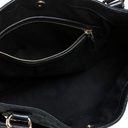 مملوكة مسبقًا حقيبة كتف غوتشي كانفاس  جي جي  وجلد سوداء