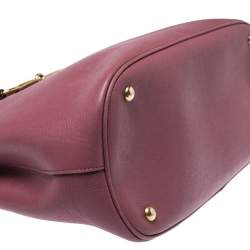 Pre Owned حقيبة غوتشي يد علوية برايت بيت متوسطة جلد وردي