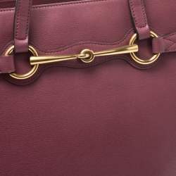 Pre Owned حقيبة غوتشي يد علوية برايت بيت متوسطة جلد وردي