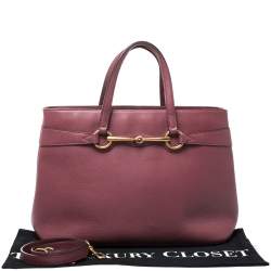 Pre Owned حقيبة غوتشي يد علوية برايت بيت متوسطة جلد وردي