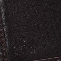 Gucci Brown Guccissima Leather French Flap Wallet