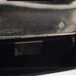 Pre Owned Gucci Metallic Gold Leather Gem Mini Clutch