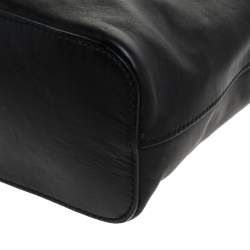 Pre Owned Gucci Black Leather Hobo