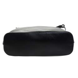 Pre Owned Gucci Black Leather Hobo