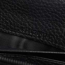 Pre Owned Gucci Black Leather Animalier Continental Wallet