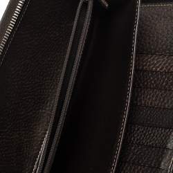 Gucci Beige GG Canvas and Leather Continental Zip Around Wallet
