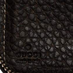Gucci Beige GG Canvas and Leather Continental Zip Around Wallet