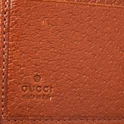 Gucci Beige GG Canvas and Leather Nailhead Compact Wallet