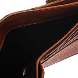 Gucci Beige GG Canvas and Leather Nailhead Compact Wallet