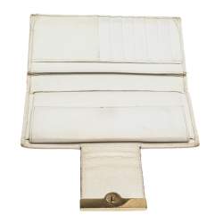 Gucci Beige GG Canvas and Leather Web Continental Wallet