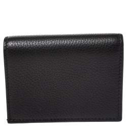 Gucci Black Leather Animalier Card Case