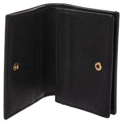 Gucci Black Leather Animalier Card Case