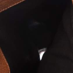 Gucci Beige/Orange GG Canvas and Leather Studded Continental Wallet