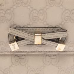 Gucci Beige Guccissima Leather Princy Compact Wallet