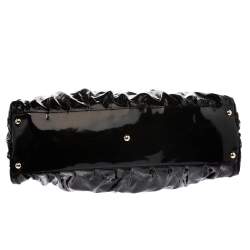 مملوكة مسبقًا Gucci Black Patent Leather Large D Ring Hobo