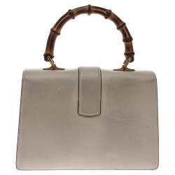Pre Owned Gucci Tricolor Leather Medium Dionysus Bamboo Top Handle Bag
