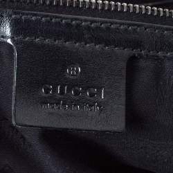 Pre Owned Gucci Black GG Imprime Coated Canvas Metal Stud Tote