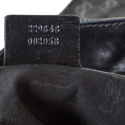 Pre Owned Gucci Black GG Imprime Coated Canvas Metal Stud Tote