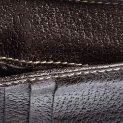 Gucci Beige/Brown GG Canvas Mayfair Bow Flap Compact Wallet 