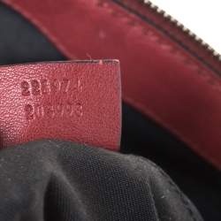 Pre Owned حقيبة غوتشي سوكي كانفاس أحمر/ بيج