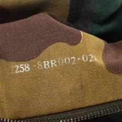 Pre Owned Fendi Blue Denim and Python Mama Baguette Bag