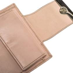 Gucci Beige/Pink GG Canvas French Flap Wallet