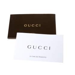 Pre Owned حقيبة كلتش غوتشي هيستريا جلد أخضر زيتوني ميتاليك